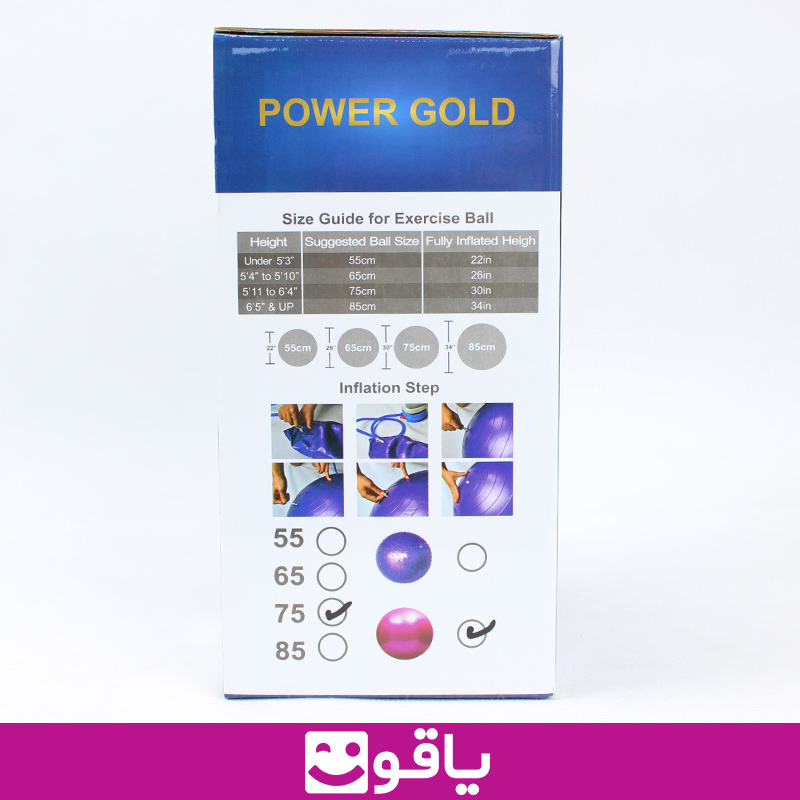 خرید توپ جیم بال ساده پاور گلد سایز 75 قیمت خرید توپ جیم بال پاور گلد power gold خرید توپ جیم بال از اهواز قیمت فروش عمده توپ یم بال از تهران خرید توپ ایروبیک خرید توپ جیم بال ساده کالا پزشکی یاقوت بزرگترین سایت فروش تجهیزات پزشکی ایران توپ جیم بال سایز 75