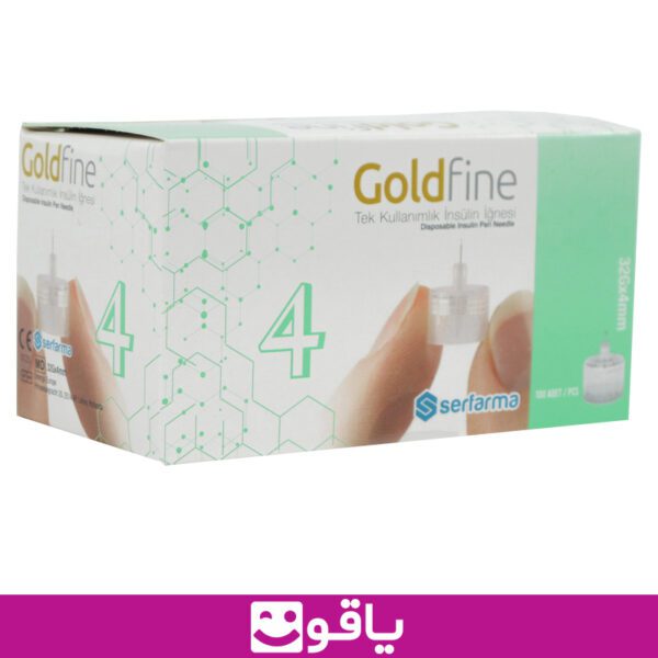 خرید عمده سرسوزن انسولین goldfine سایز 4 گیج 32 سوزن قلم انسولین گلدفاین سرمافار فروشگاه تجهیزات پزشکی یاقوت 3