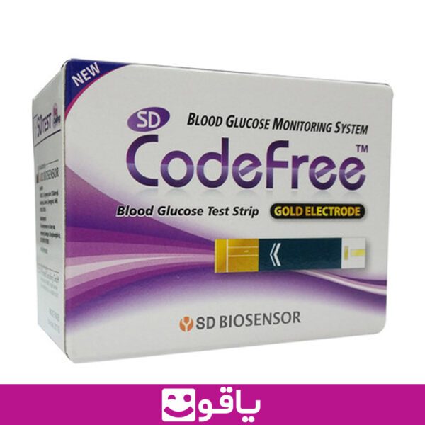 قمیت و خرید نوار تست قند خون کد فری codefree نوار تست قند بایو سنسور sd biosensor مرکز پخش نوار تست قند خون یاقوت