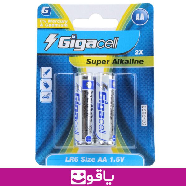 و قیمت خرید باتری قلمی گیگاسل مدل سوپر آلکالاین gigacell super alkaline 6