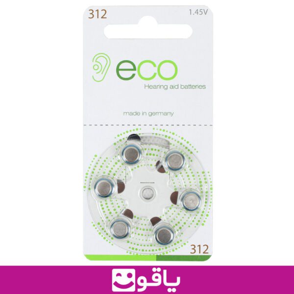 خرید باتری سمعک eco 312 ورق 6 عددی باتری سمعک اکو شماره 312 4