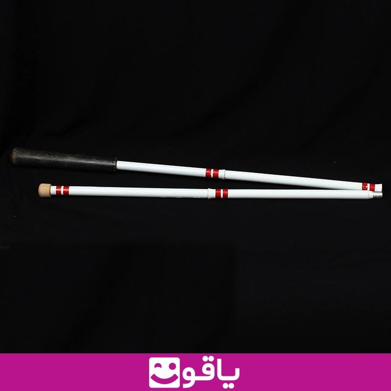 خرید عصا نابینایان عصای سفید نابینایان دسته چوبی 127 سانتی 15