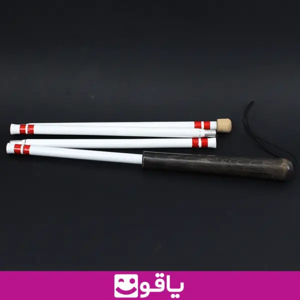 عصا نابینایان عصای سفید نابینایان دسته چوبی 127 سانتی