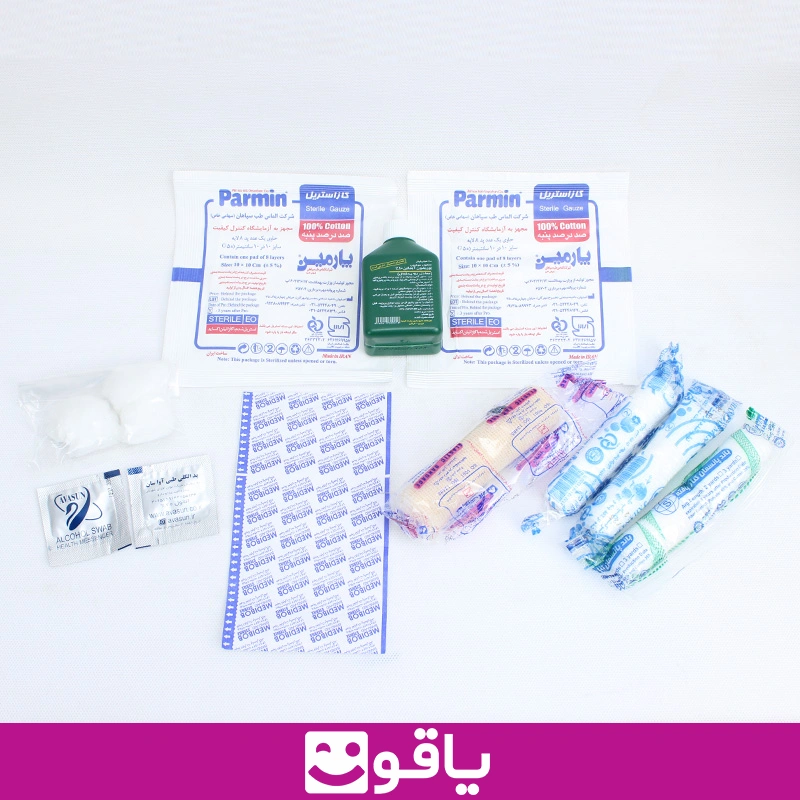 عمده جعبه دیواری کمک های اولیه الماس شهر رنگ سفید قرمز سایز کوچک 1