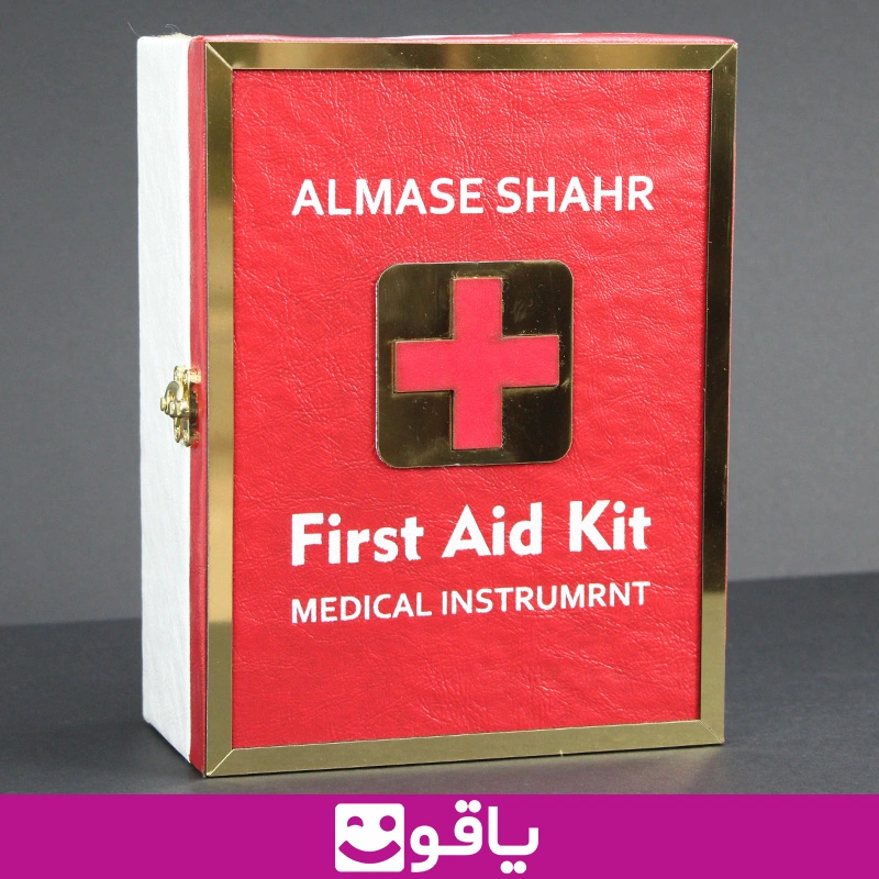 عمده جعبه دیواری کمک های اولیه الماس شهر رنگ سفید قرمز سایز کوچک 5