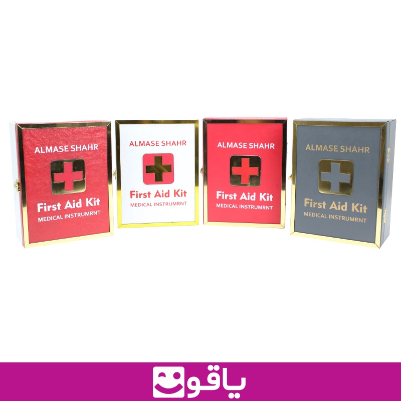 عمده جعبه دیواری کمک های اولیه الماس شهر رنگ سفید قرمز سایز کوچک 6