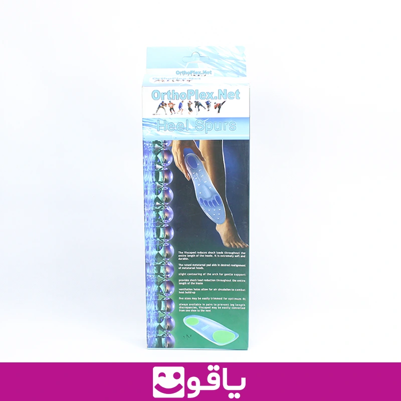 خرید کفی طبی سیلیکونی orthoplex سایز مدیوم m پد خار پاشنه 1