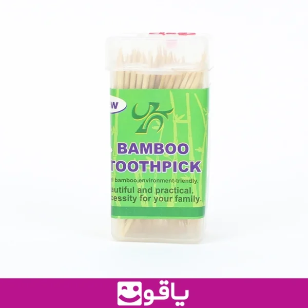 خلال دندان bamboo pick خلال دندان چوبی بامبو توث پیک بسته 100 تایی