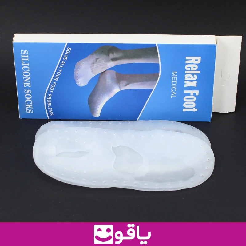 جوراب سیلیکونی سایز لارج ریلکس فوت relax foot جوراب ژله ای ترک پا 6