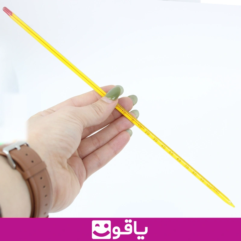 خرید دماسنج مایعات 30 تا 100 درجه سانتیگراد ترمومتر مایعات wenduji دماسنج جیوه ای مایعات بسته 1 عددی 3